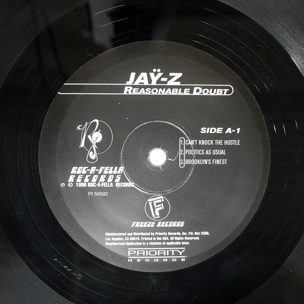 US盤 JAY-Z|REASONABLE DOUBT|ROC-A-FELLA P150592 LP WWW_USTAUSTRALIA_COM_AU