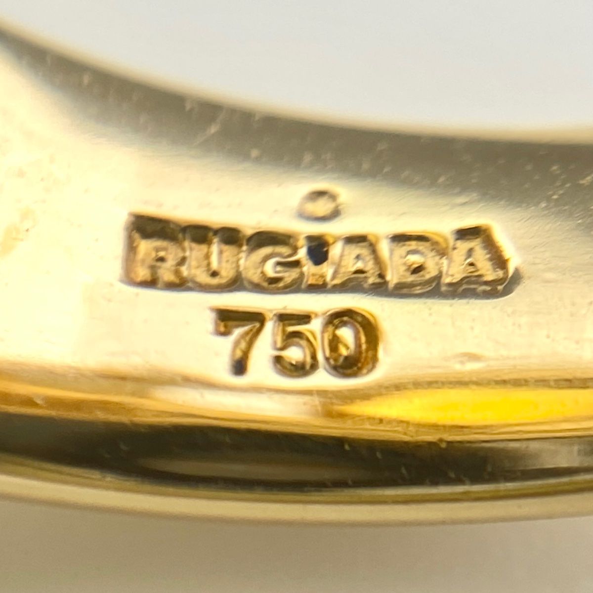 ルジアダ RUGIADA シトリン デザインリング YG イエローゴールド 指輪