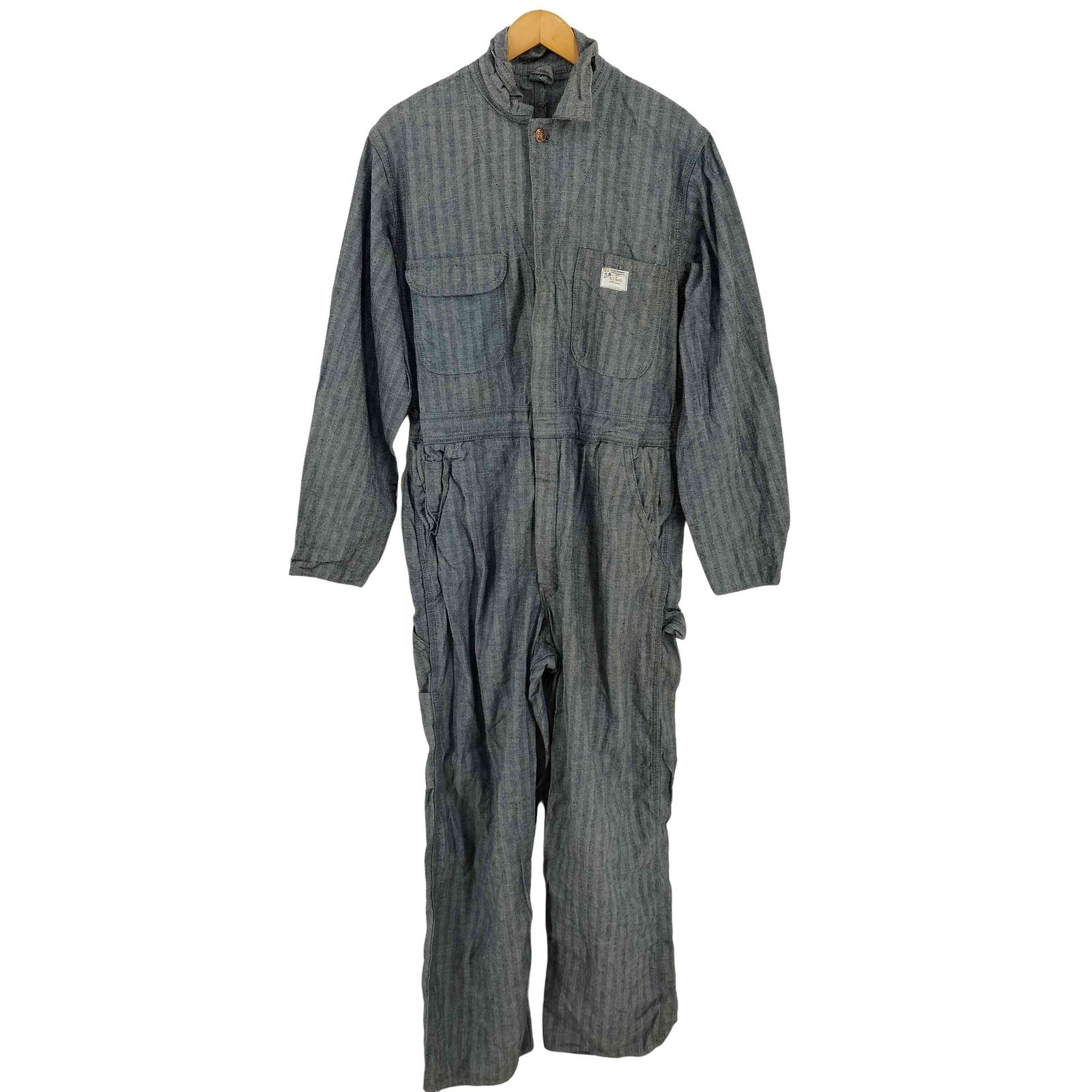 70s 美品 ビッグマック JC PENNY ヘリンボーン柄 オーバーオール