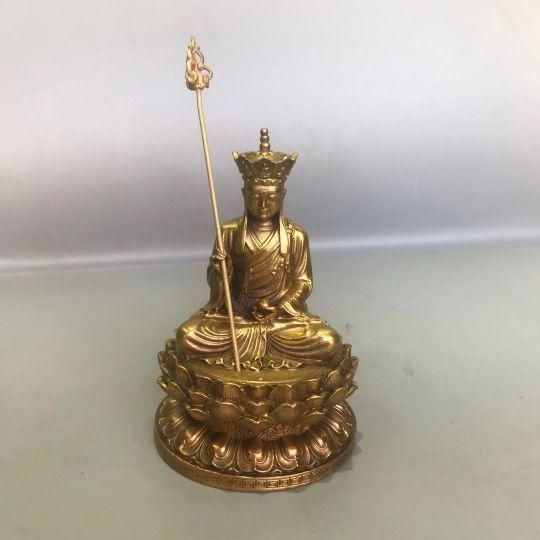 地蔵王仏像 地蔵王菩薩 蓮華台仏像 坐仏 装飾品 工芸品 美術品 置物 九華山地蔵王仏像 地蔵王菩薩蓮華台仏像 坐仏 装飾品 工芸品