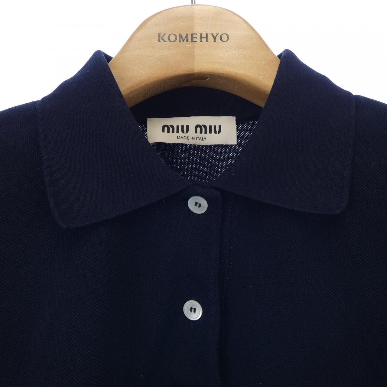 25ss miu miu チェックポロシャツ 楽天市場】ミュウミュウ MIU MIU コットン ピケ ポロシャツ