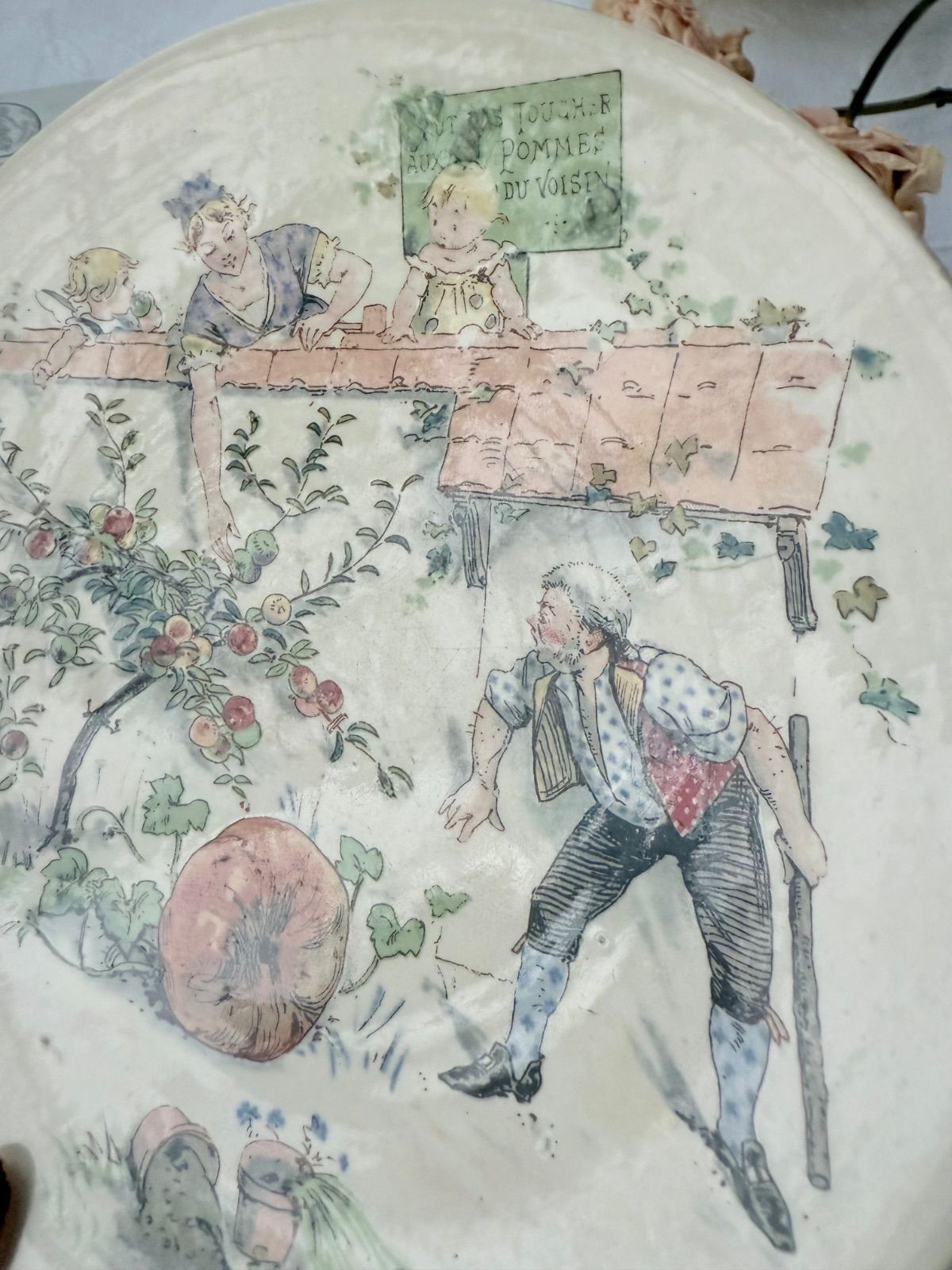 フランスアンティークプレート