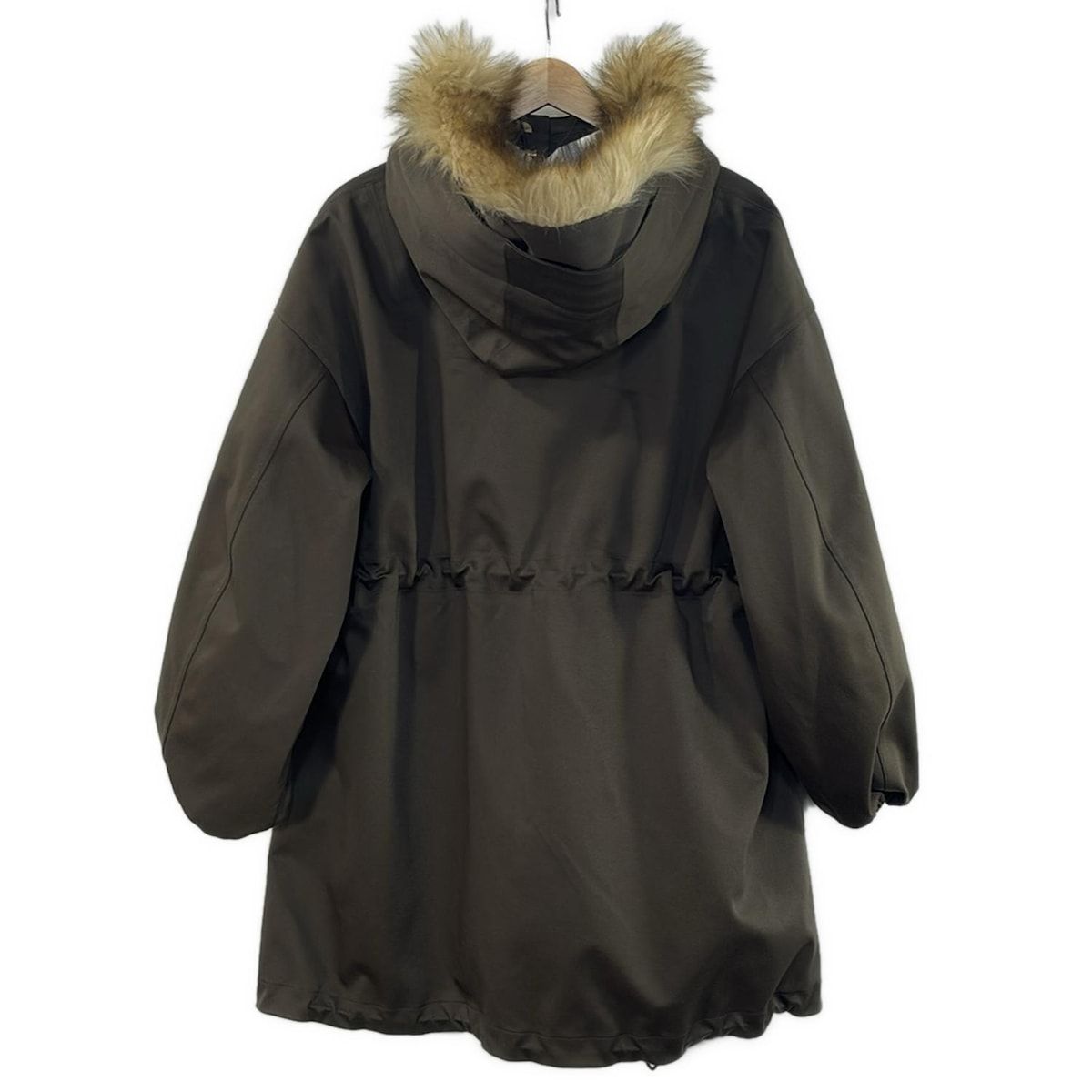 MACKINTOSH マッキントッシュ コート サイズ4 XL レディース - ダークカーキ 長袖 フェイクファー ジップアップ ゴム引き 春 秋