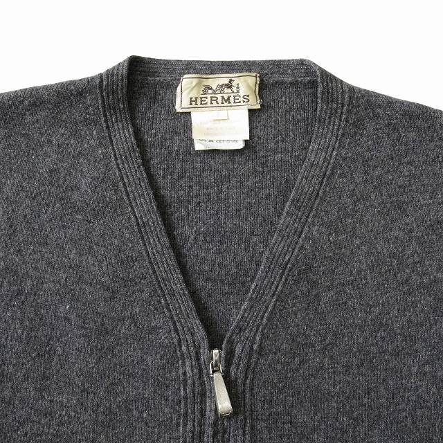 【新品未使用】HERMESカシミヤ100%カーディガン エルメス HERMES カシミヤ100％ ニット カーディガン ジャケット