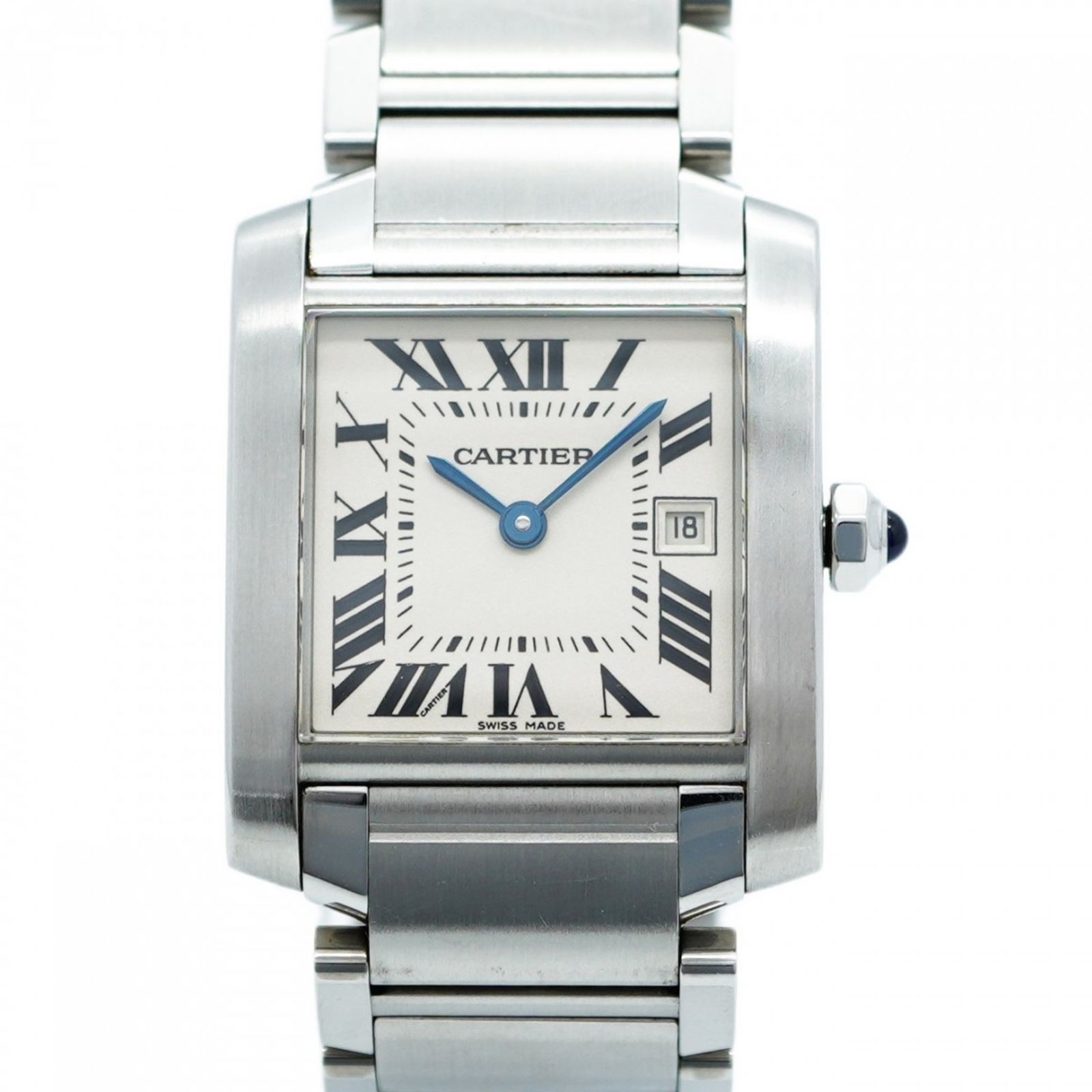 カルティエ タンクフランセーズ 2465 白文字盤腕時計 レディース  