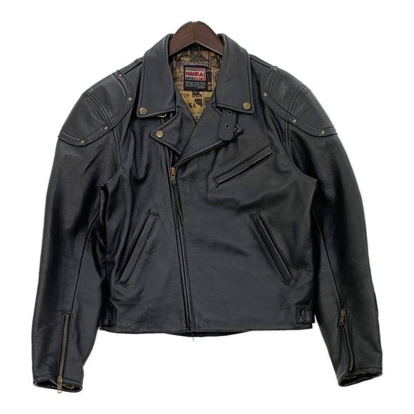 NANKAI ナンカイ ダブルライダースジャケット レザー Lサイズ ブラック