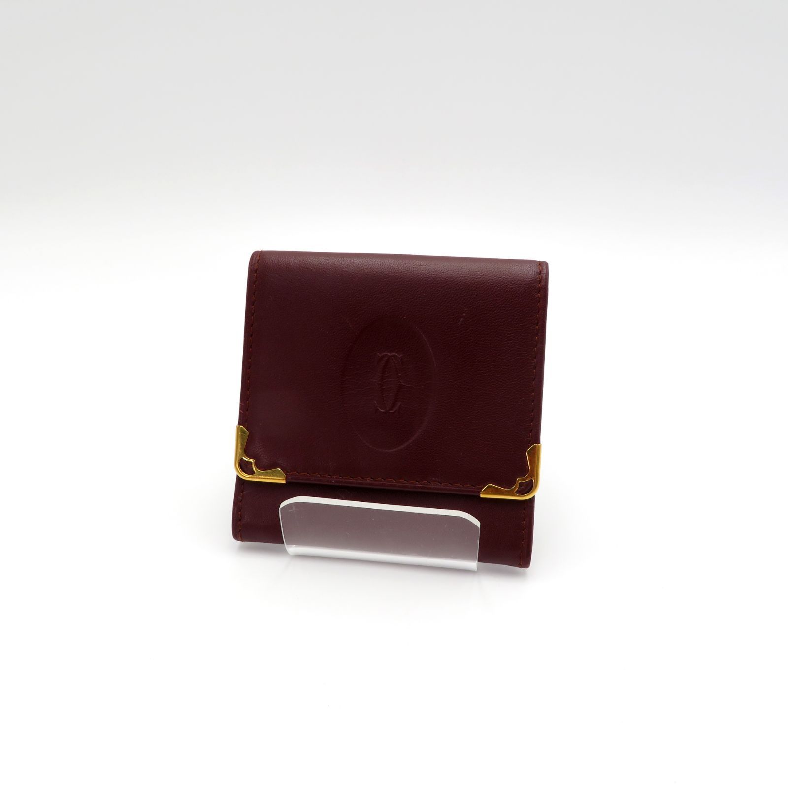 Cartier カルティエ マストライン 小銭入れ コインケース カードケース パスケース ミラー付き 鏡付き レザー ボルドー 2個セット |  リサイクルショップ 出張買取エコリング