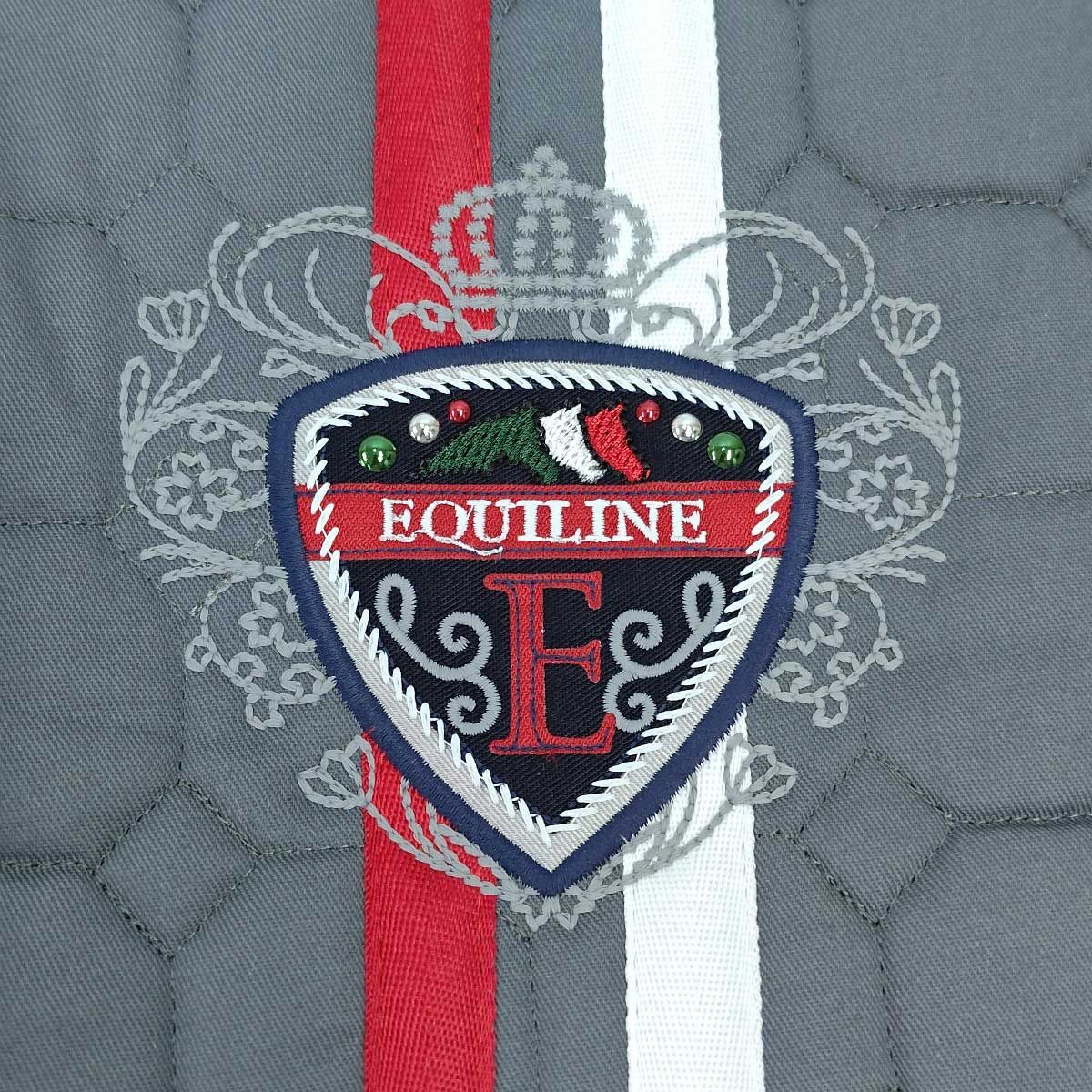 【未使用】エクイライン 障害用ゼッケン 乗馬 馬術 EQUILINE グレー B11072