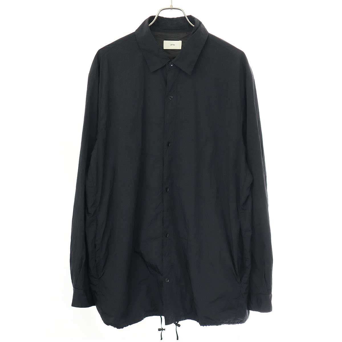 ATON エイトン HAND DYED NYLON SHIRT JACKET ナイロンシャツ