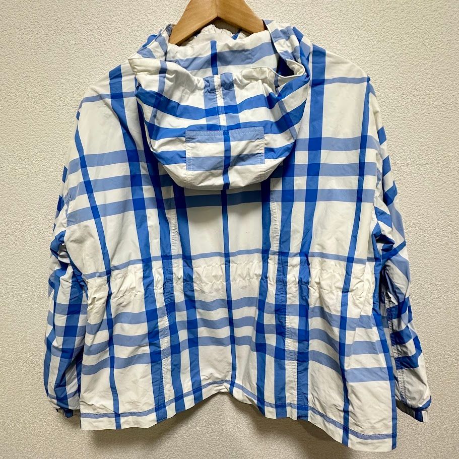 BURBERRY バーバリー ナイロン フーディパーカー ジップ ウインドブレーカー チェック