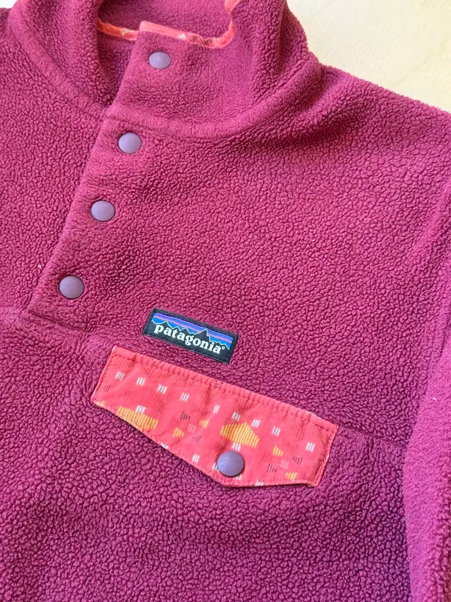 Patagonia synchilla snap t burgundy シンチラ