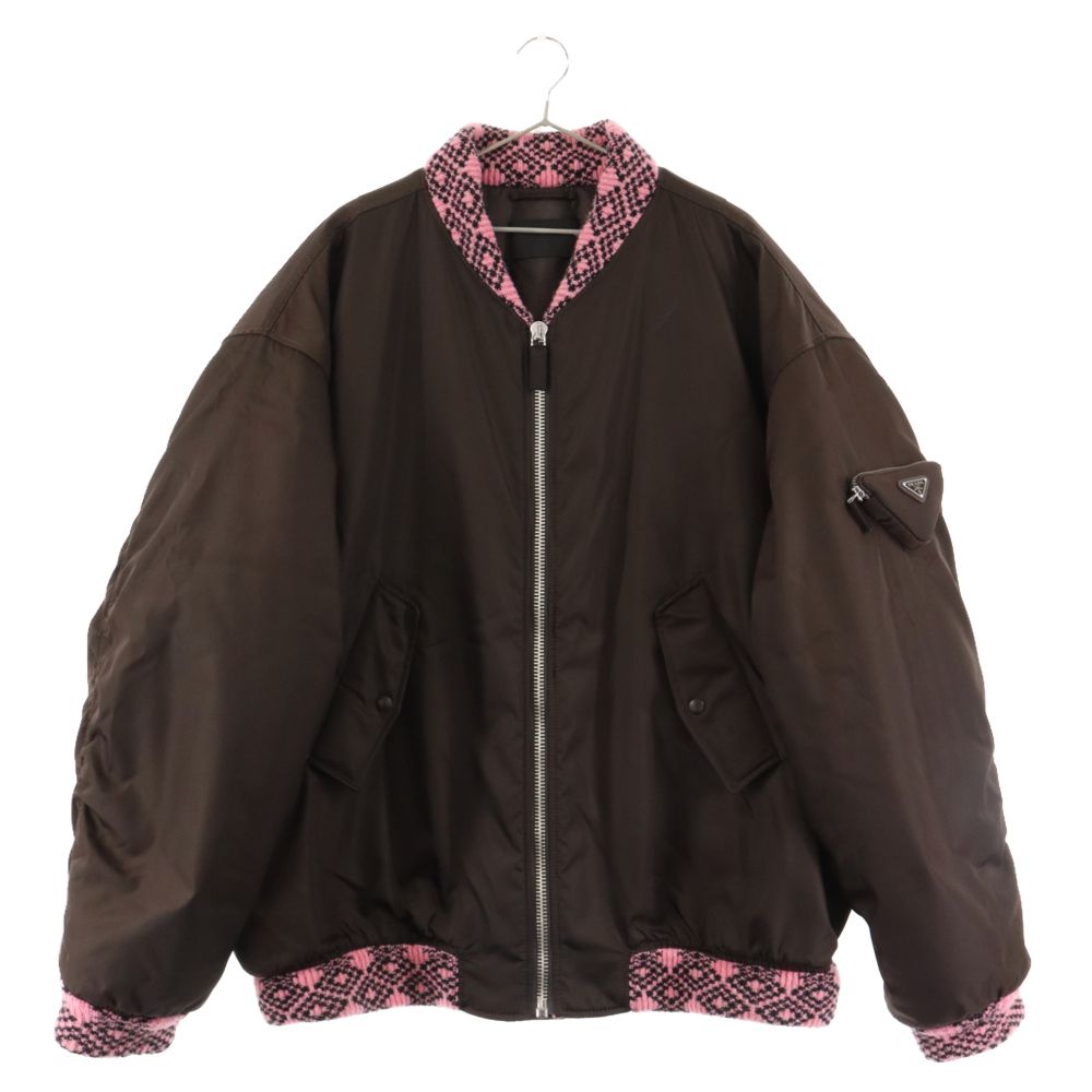 PRADA (プラダ) 21AW Re Nylon Knit Bomber Jacket SGB895 S212 1WQ8