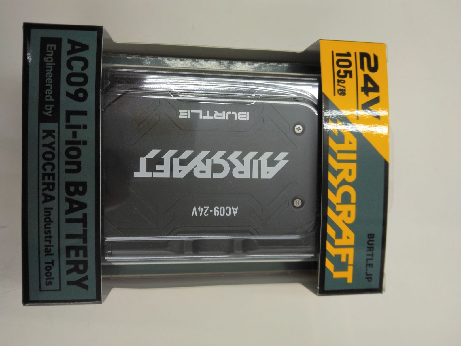 バートル BURTLE AIRCRAFT AC09 24V リチウムイオンバッテリー AIRCRAFT AC09-1 ブラック ファンユニット 2点セット