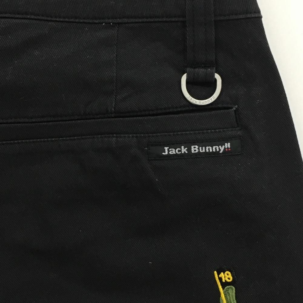 ☆値下げ☆ジャックバニー パンツ 黒×マルチ 総柄刺しゅう レディース