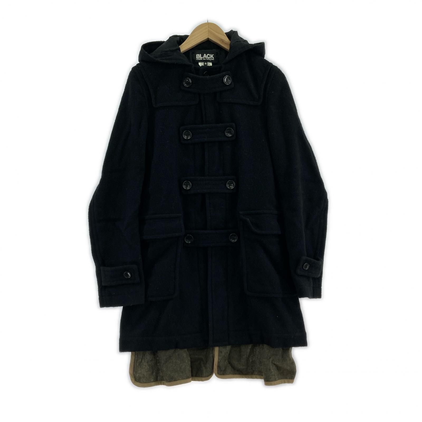 BLACK COMME des GARCONS ﾀﾞｯﾌﾙｺｰﾄ S ﾌﾞﾗｯｸ
