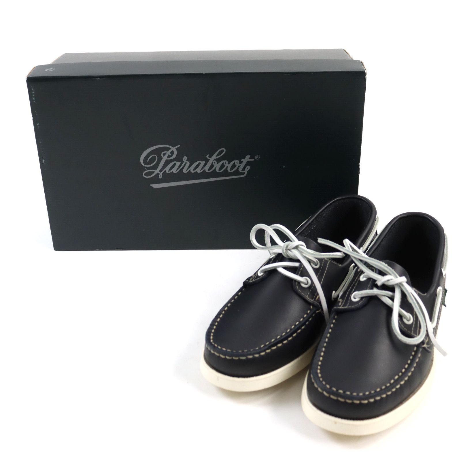 極美品○Paraboot パラブーツ BARTH バース ヴォイルレザー MARINE ...