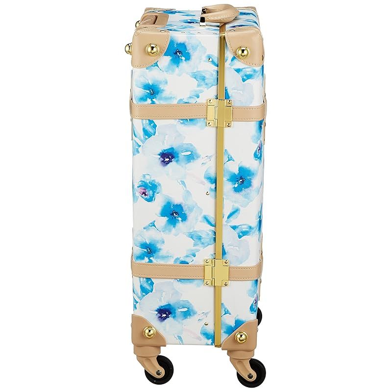 花柄ブルー ヌメ