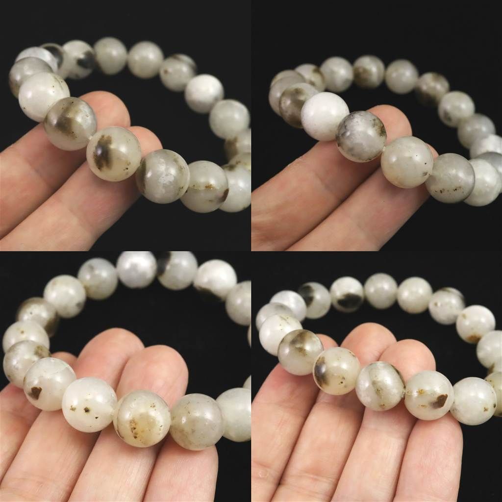 インドネシア産 イジェン水晶 12mm玉ブレスレット 証明書付 41.7