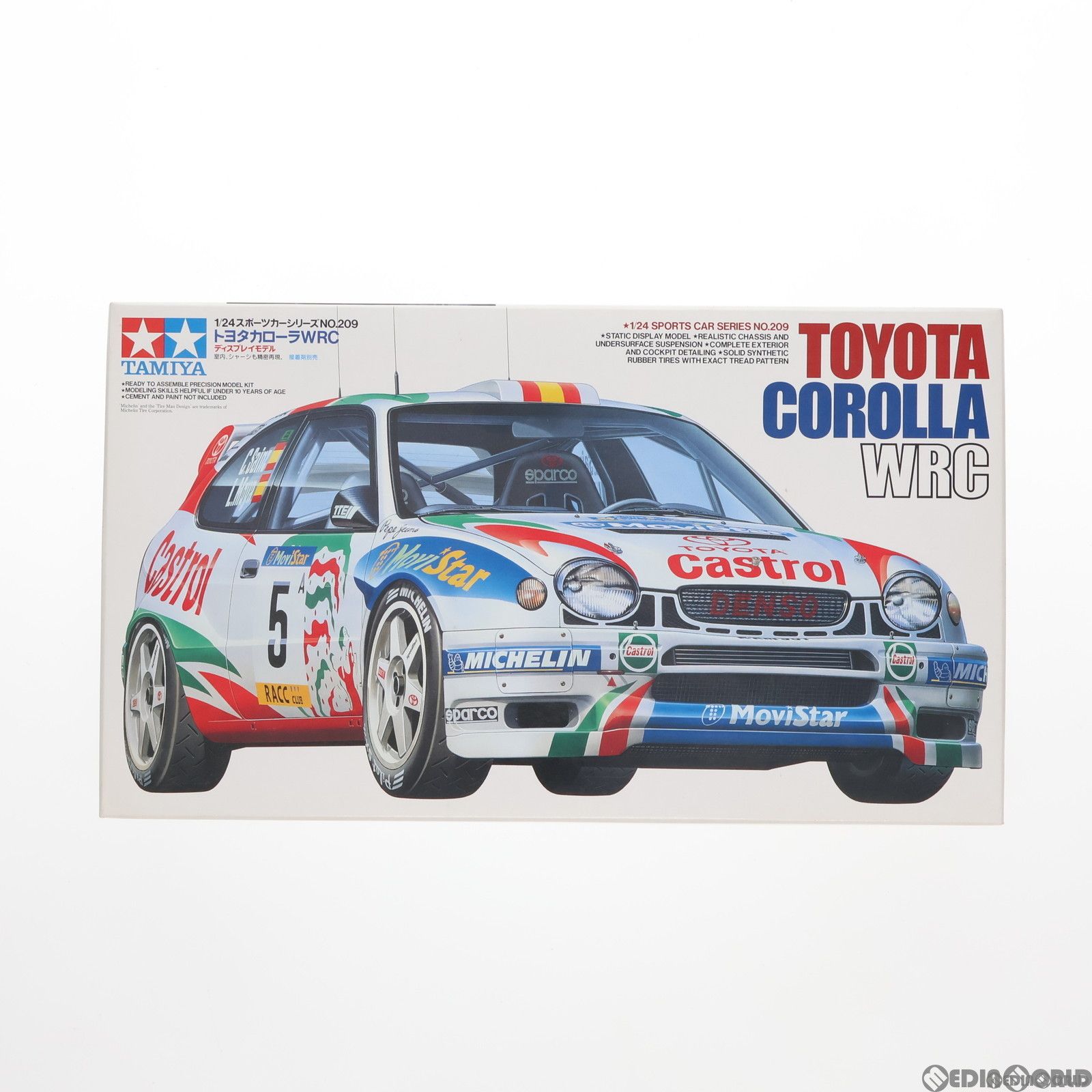 (未使用･未開封品)　タミヤ 1/24 スポーツカーシリーズ No.209 トヨタ カローラ WRC プラモデル 24209 sdt40b8 タミヤ1/24トヨタ カローラ WRCプラモデル未組立て