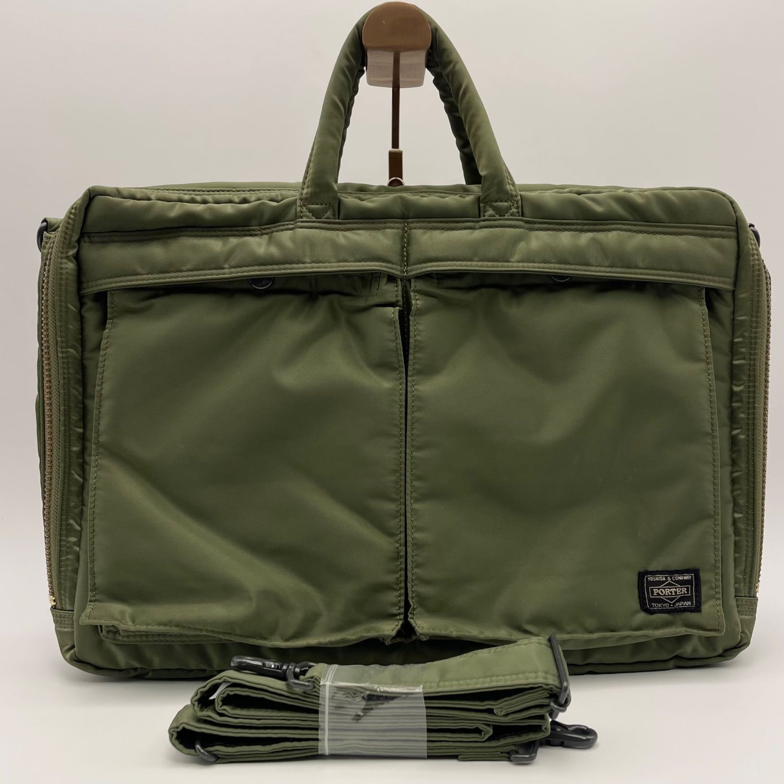 PORTER ポータータンカー 2WAY ビジネスバッグ ブリーフケース カーキ 