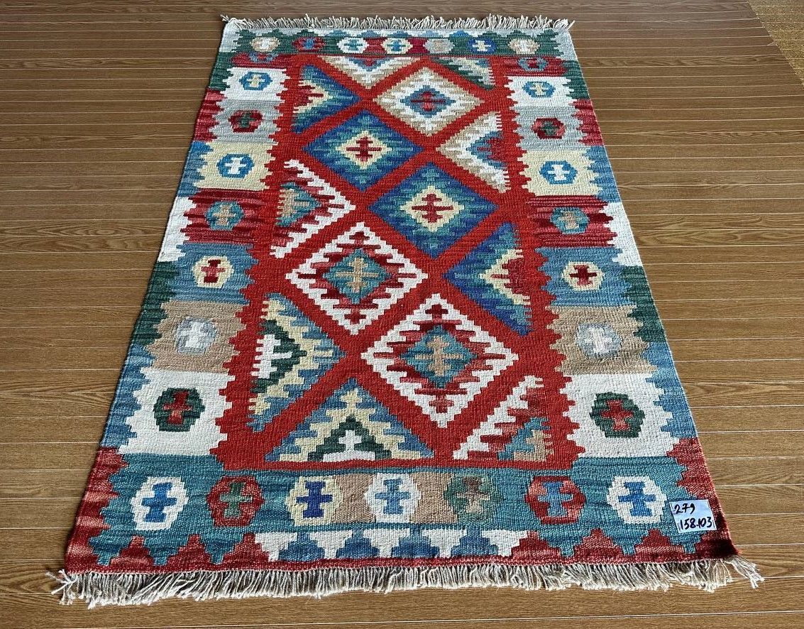 158×103】イラン直輸入☆シーラーズ産キリム・KILIM□2995-24-H - メルカリ