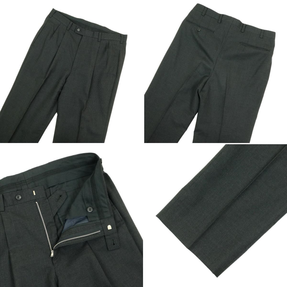 H4438◾️メンズティノラス　ベスト　スラックス　パンツ３ピーススーツ　Y2K S3582】【極美品】【日本製】MENS TENORAS メンズティノラス スーツ 3