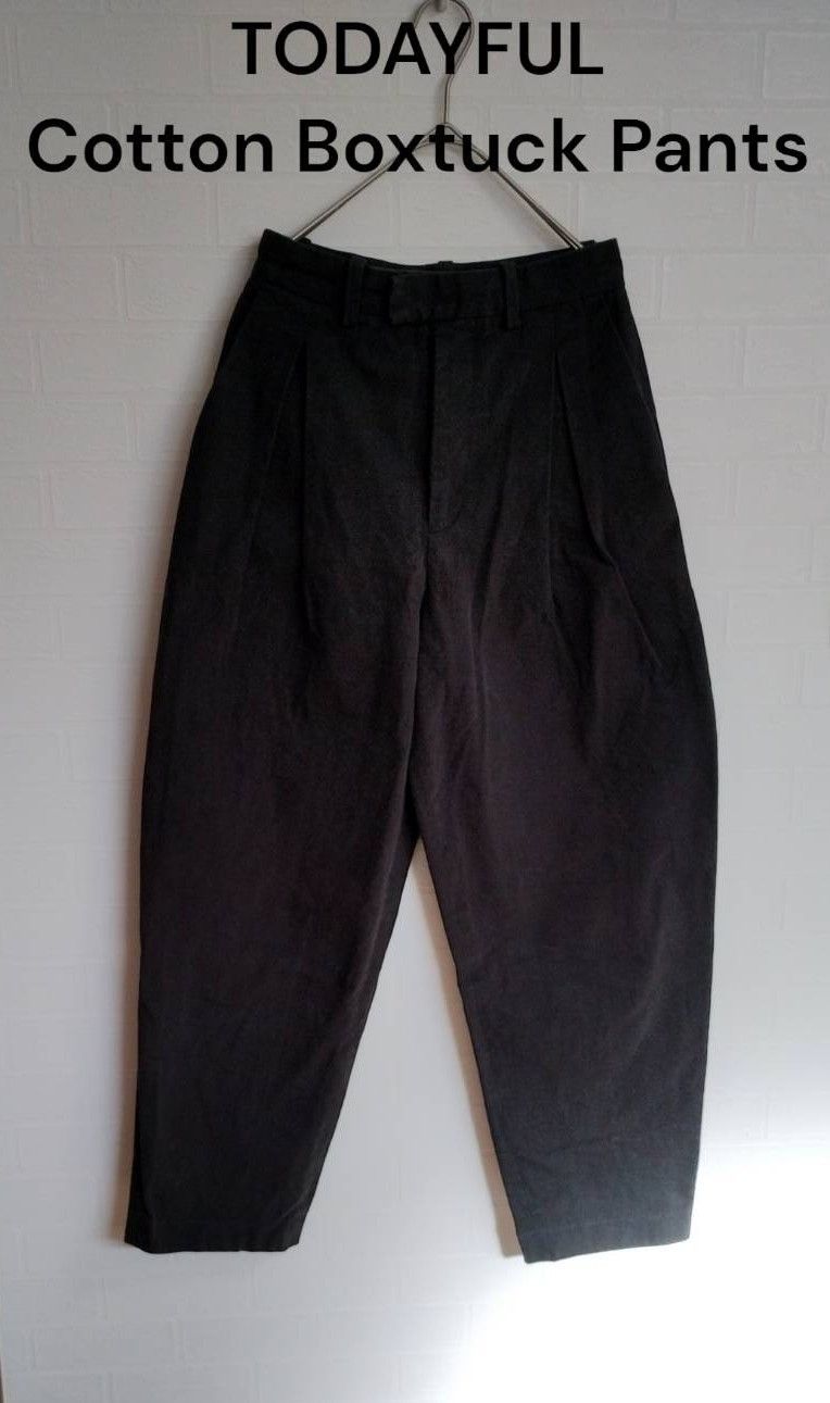 TODAYFUL todayful トゥデイフル Cotton Boxtuck Pants コットン