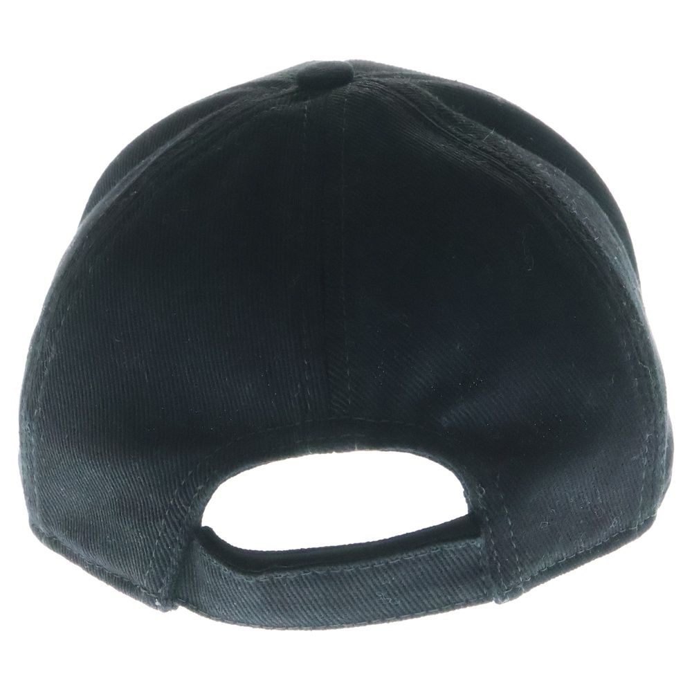 miumiu ミュウミュウ フロントロゴ刺繍 ドリル ベースボールキャップ 帽子 ブラック レディース 5HC179 2DXI