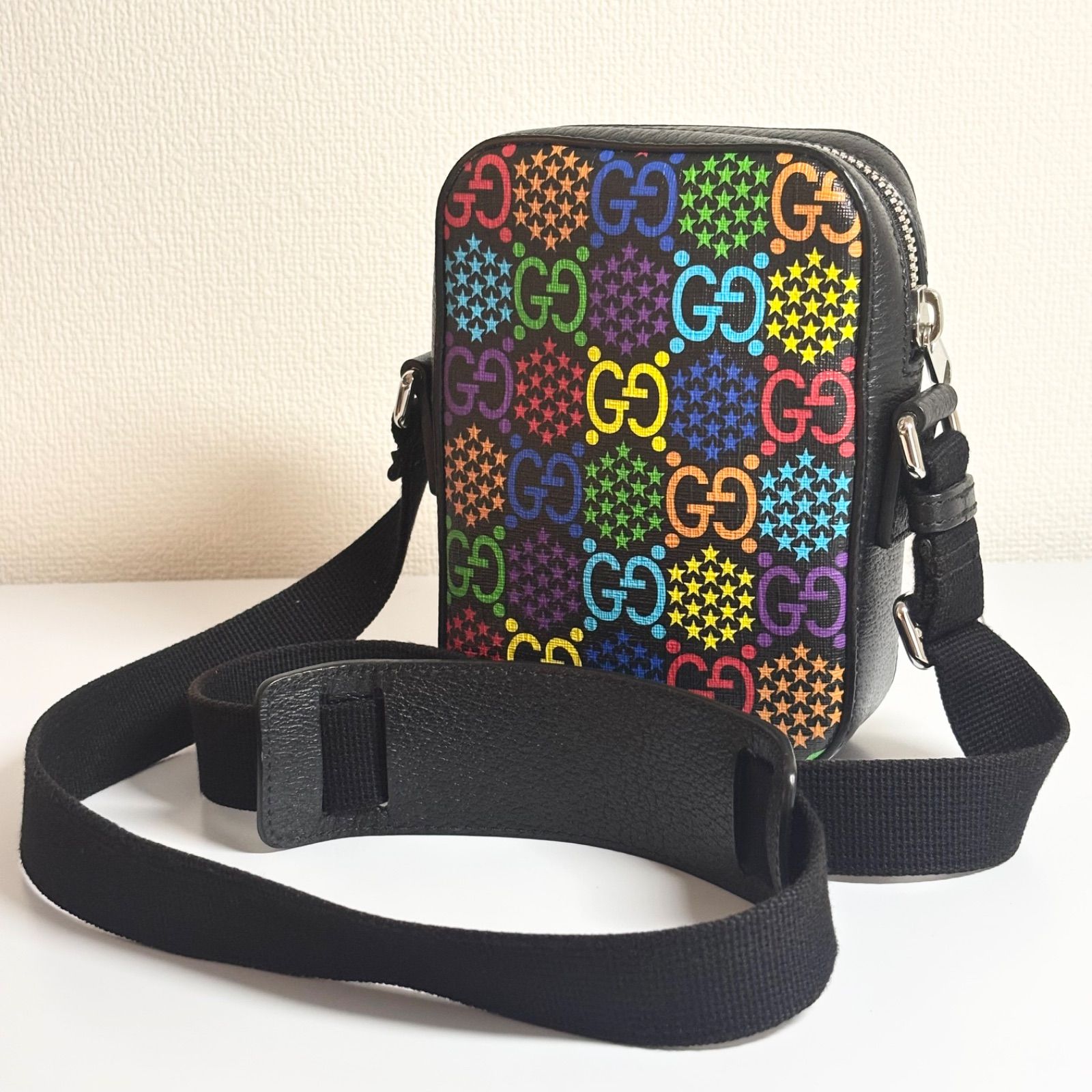 美品 GUCCI グッチ GG サイケデリック ショルダーバッグマルチ