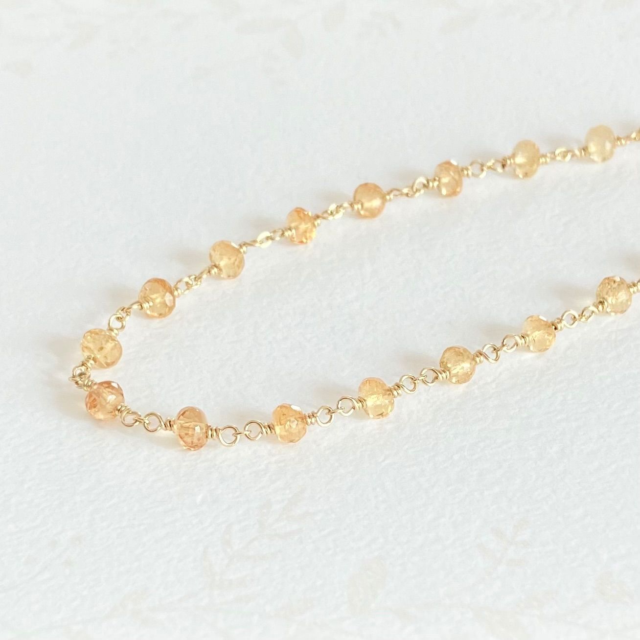 唐揚げ◆希少✧インペリアルトパーズブレスレット✧14kgf 高品質〉インペリアルトパーズのブレスレット【14kgf】 - メルカリ