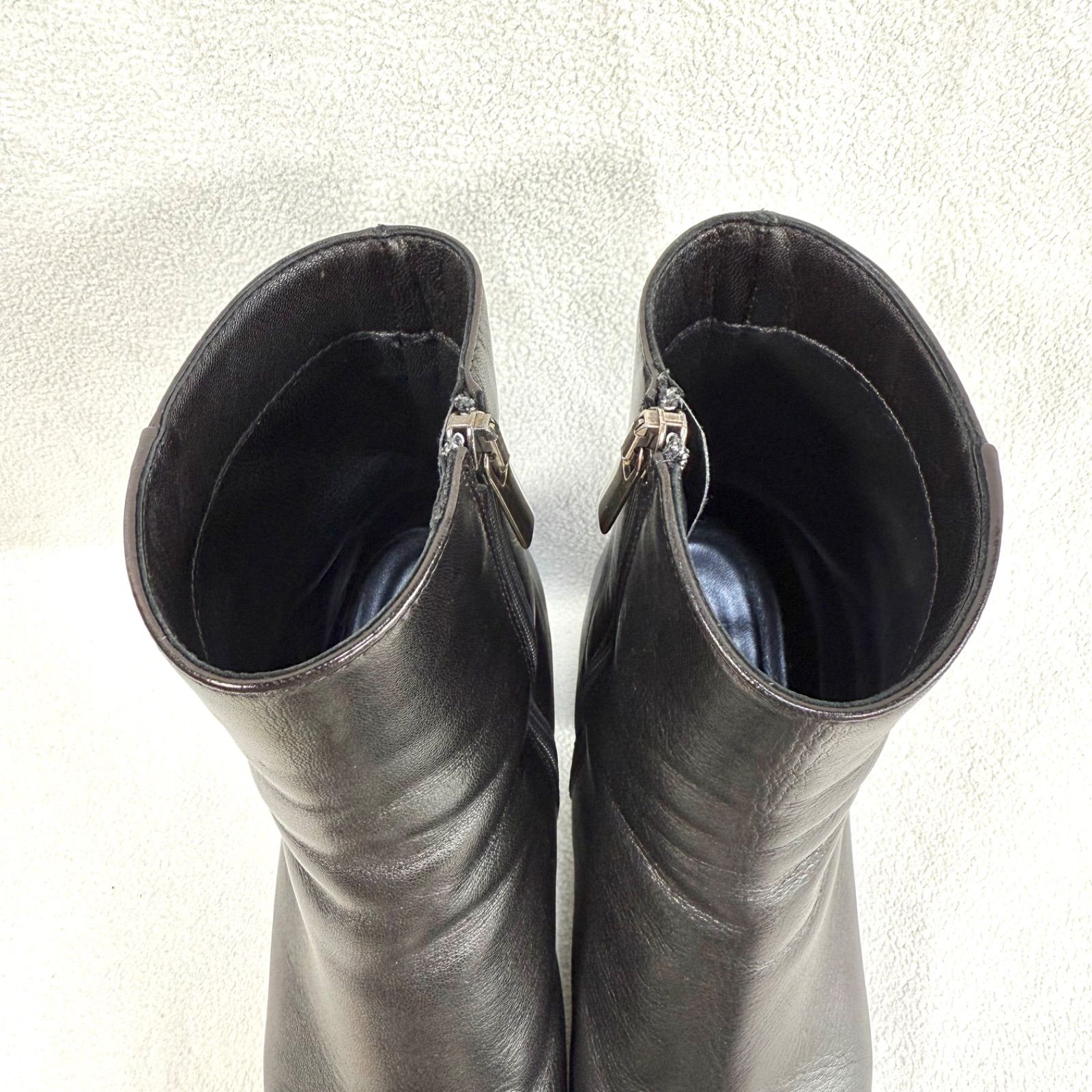 極美品✨ファビオルスコーニ FABIO RUSCONI サイドジップ レザー