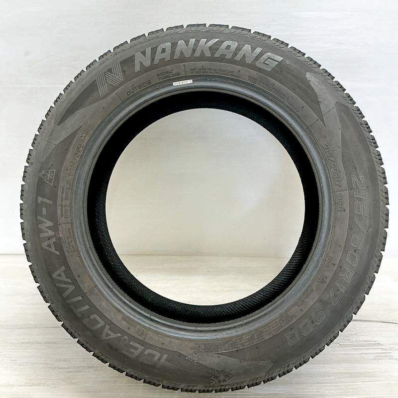 215 60R17 NANKANG ICE ACTIVA AW-1 1本 スタッドレスタイヤ ナンカン アイスアクティバ AW-1 C-HR アルファード エスティマ ヴェルファイヤ エリシオン エクストレイル などに タイヤ 17インチ