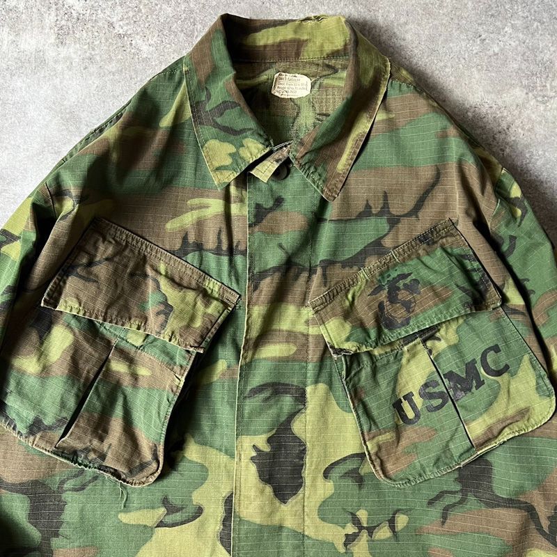 60s US ARMY 米軍実物 4th ERDL グリーンリーフ カモ ジャングル