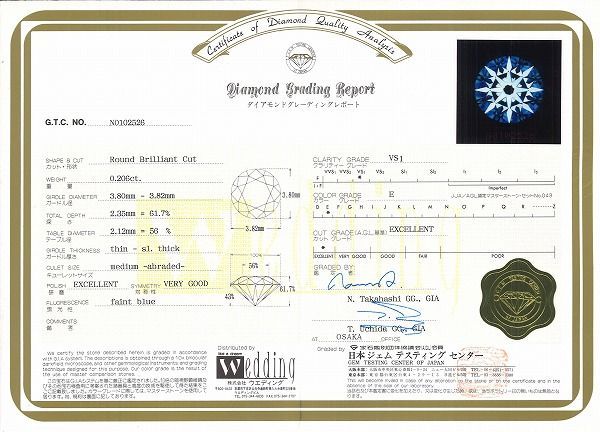 PT900 PT850 ネックレス ダイヤ 0.206 VS1 鑑定書 総重量約12.8g 約