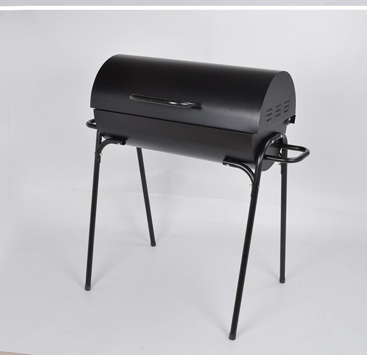 新品続々入荷中！ 送料無料 アウトドアポータブルバーベキューグリル 簡単組み立て キャンプ用 厚手炭火BBQグリル