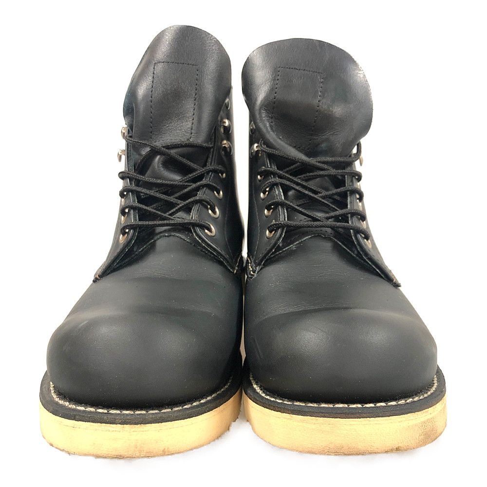 RED WING レッドウィング 8165 PLAIN TOE プレーン トゥ ブーツ ブラック サイズUS 9.5 D(27.5cm) 正規品 / 31751