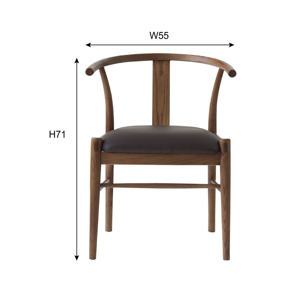 松本民芸家具 NC型 チェア ダイニングチェア ミズメザクラ 無垢 刻印有 1