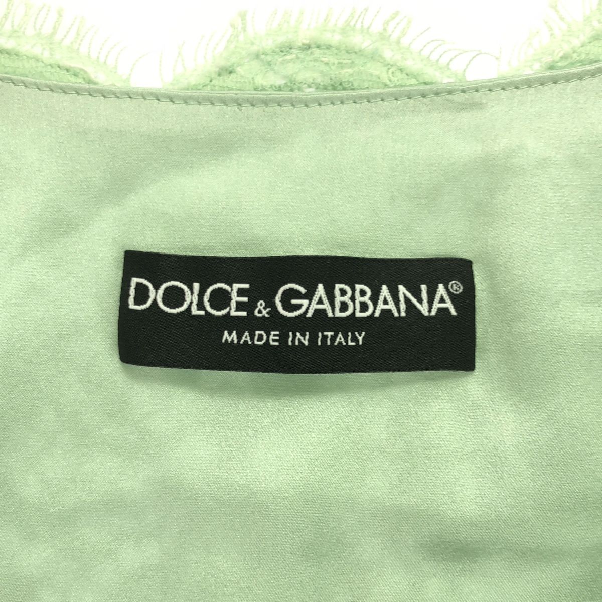DOLCE&GABBANA ドルチェ＆ガッバーナ フローラルレースセットアップスーツ  グリーン DOLCE&GABBANA ドルチェ＆ガッバーナ フローラルレースセットアップ