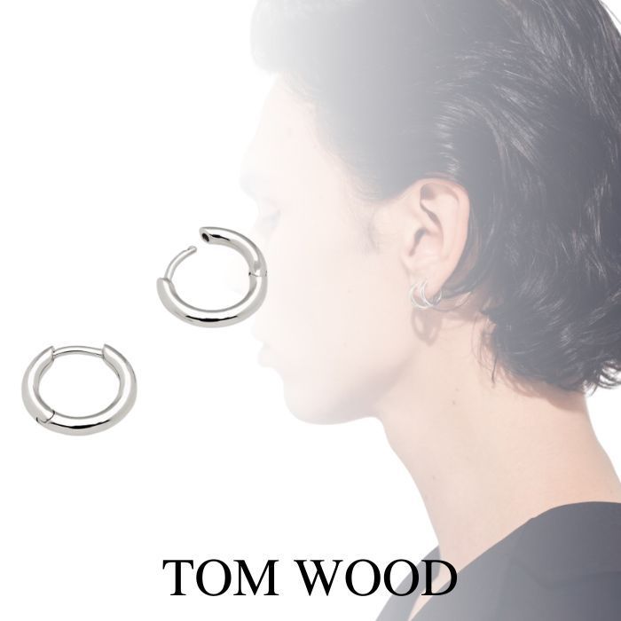 TOM WOOD スターリングシルバー ピアス ユニセックス Nova Huggies