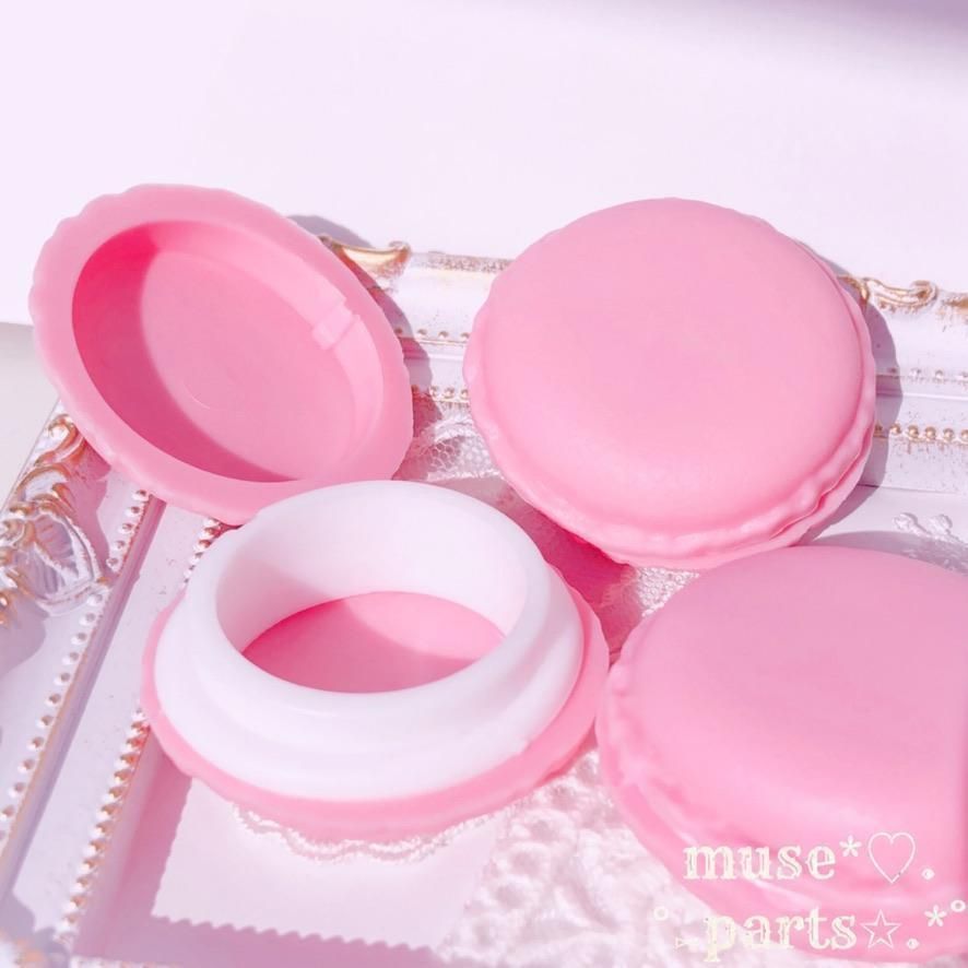 ピンク ミニマカロンケース 小物入れ ジュエリー アクセサリーケース 