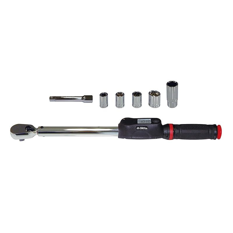 エマーソン Emerson デジタルトルクレンチ トルク対応レンジ 40?200N m トルク精度 ±4% 12.7mm 1|2インチ 103N mプリセットタイプ 簡単トルク設定 14|17|19|24mm 21mm薄口ロングソケット エクステンション