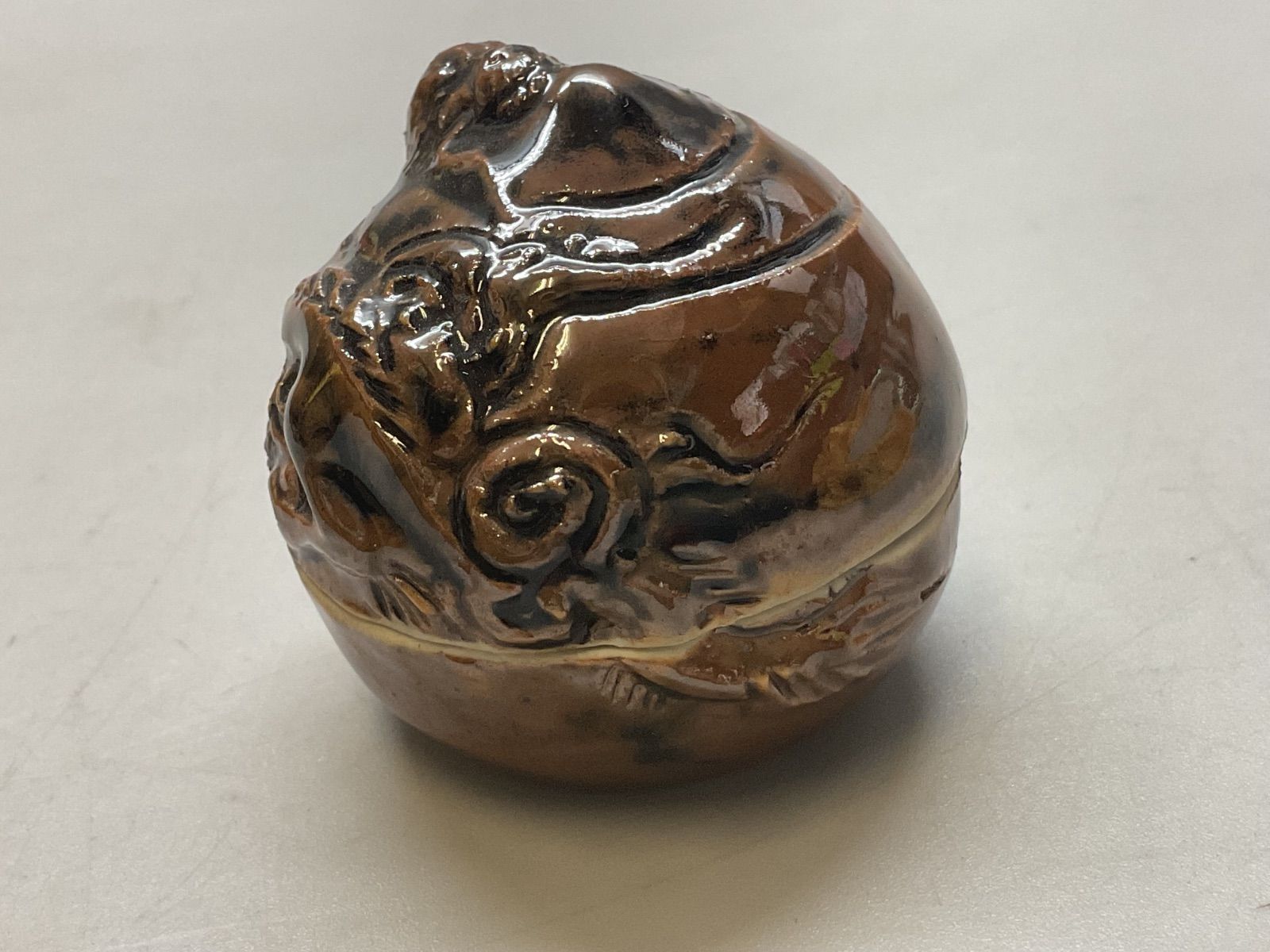 N 辰ノ香合 加藤唐三郎 香合 辰 龍 竜 陶器 共箱 茶道具 茶会 IMPECCABLEHEALTHCARESERVICES_COM