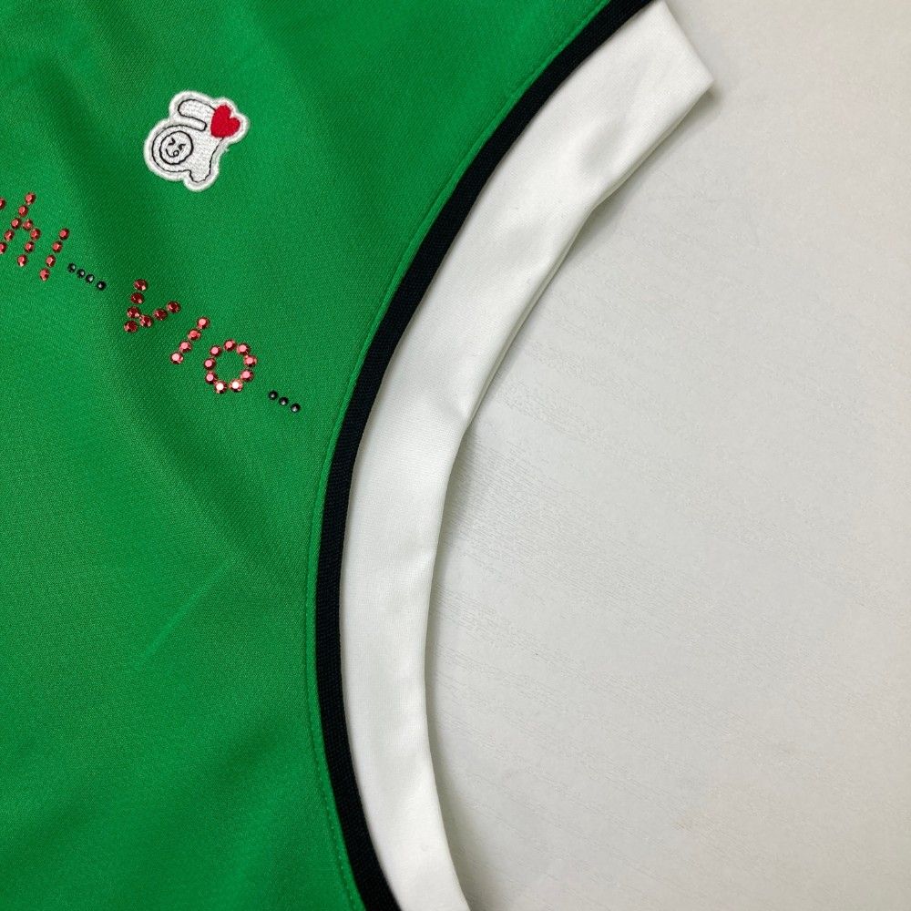 サイズ：38 ARCHIVIO アルチビオ ノースリーブポロシャツ グリーン系