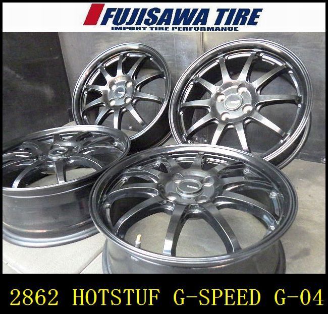 2862 B▲ HOTSTUF G-SPEED G-04▲16x6.0J 4穴 PCD100 45▲4本▲