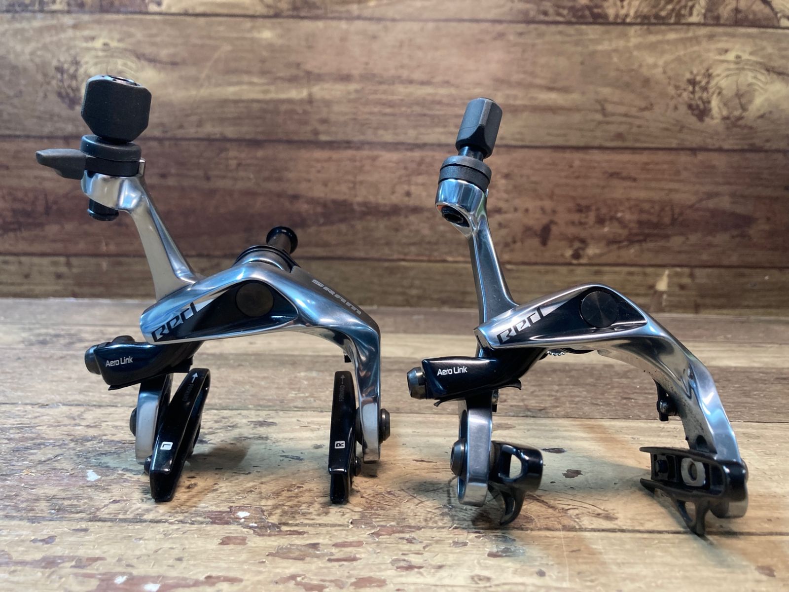 IJ012 スラム SRAM レッド Red AXS AEROLINK キャリパーブレーキ 前後セット シルバー シュー