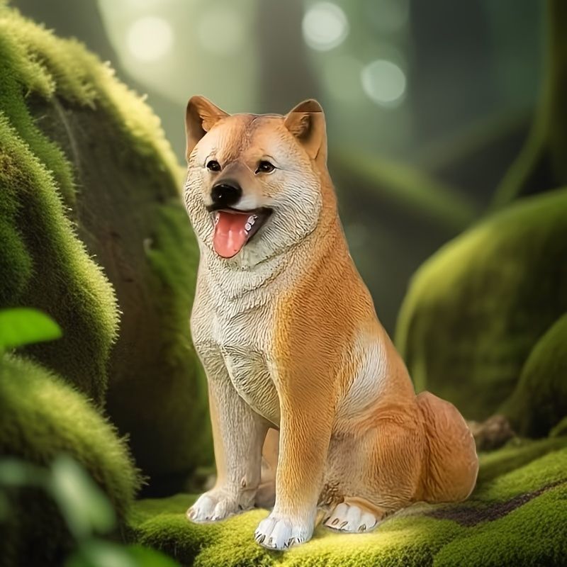 置物 オブジェ ガーデンオーナメント 屋内 室内 屋外 インテリア 柴犬