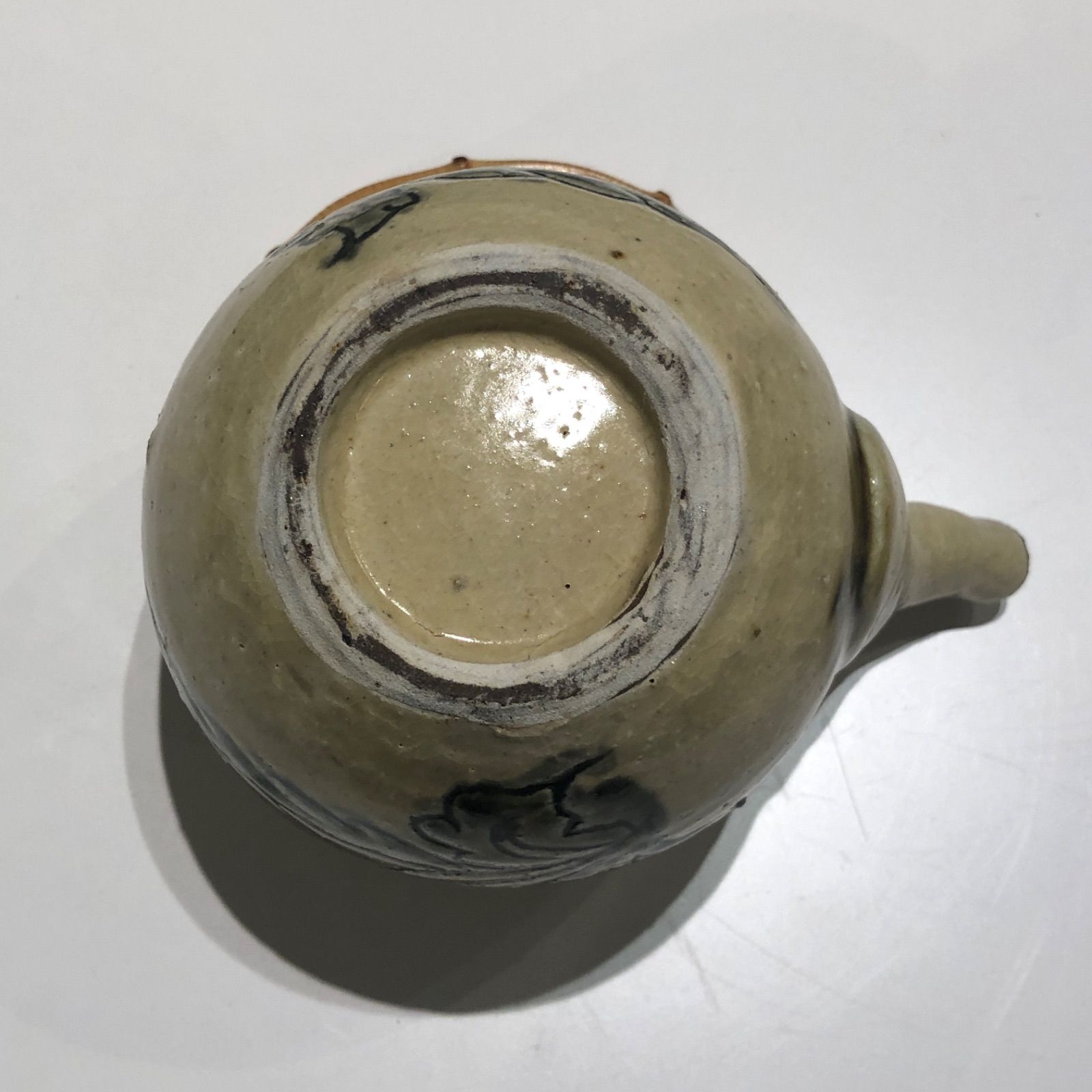 金城次郎　やちむん　壺屋時代 楽天市場】壺屋焼 人間国宝 金城次郎作 海老魚文急須 やちむん 花瓶 民