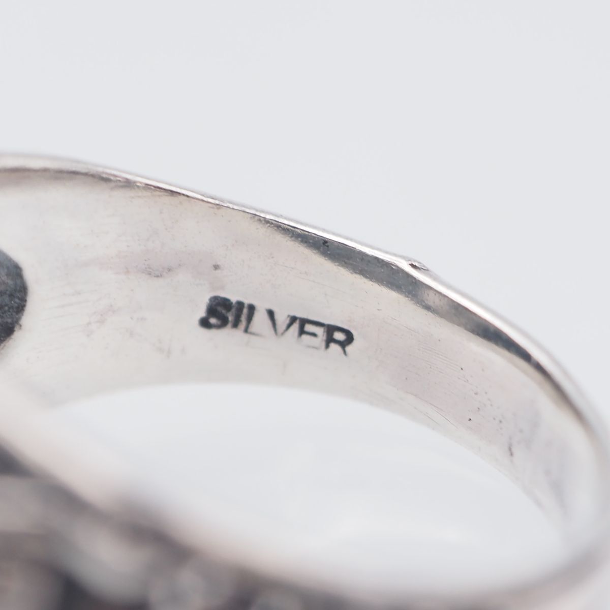 K054 オニキス SILVER刻印 リング カレッジリング デザイン 1963 シルバーオニキスカレッジリング 1963 - メルカリ