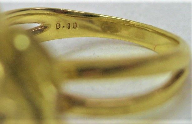 K18 18金 リング 指輪 ダイヤ0.10ct ローズモチーフ - メルカリ