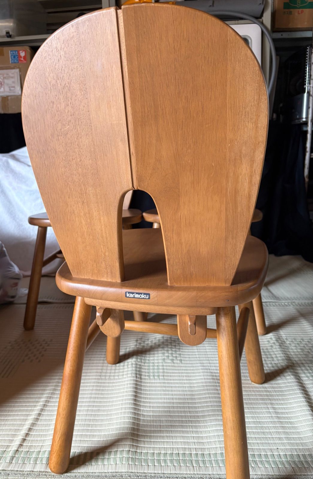 品 カリモク家具 ウッドチェア ダイニングチェア 2脚 椅子 MARWIL-DEMENAGEMENTS_CH